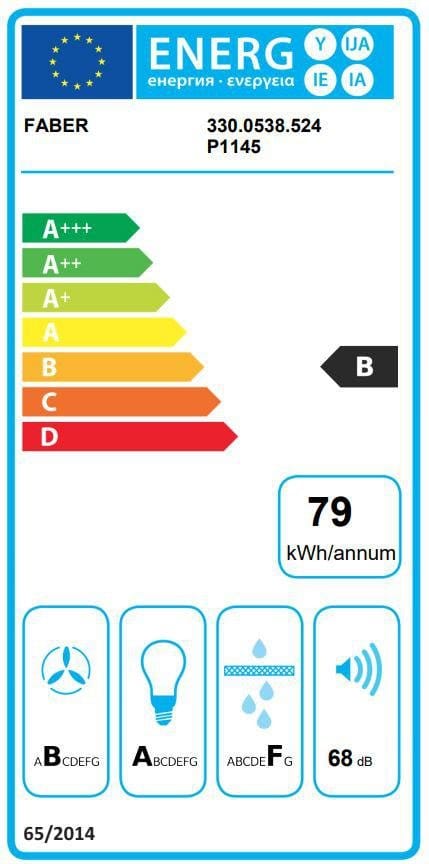 Faber B Hota tangetiala, Faber, STEELMAX EV8 LED BK/X A55, 730 m3h, 71 dB, 55 cm, LED, touch, negru-inox, B