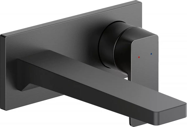 Duravit Baterie lavoar Duravit, Manhattan single lever basin mixer concealed installation, incastrat, montare pe perete, monocomanda, proiectie 189mm, necesita corp instalare GK1900004000, schwarz mat, negru mat