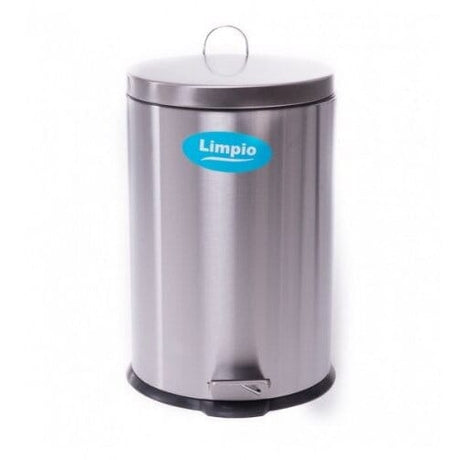 Limpio Cos gunoi Cos Gunoi Limpio CX-12L | Inox Satinat, 12L, Pedala