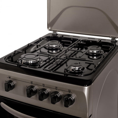 NobeLTek Cooking Aragaz Aragaz Nobeltek NLT 5601AG/G1 | 50x60cm, Plita Gaz, Cuptor Gaz, GPL/GN, Gri, 50x60x85cm