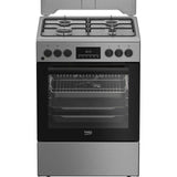 Beko Aragaz Aragaz Beko FBSM62320TXD | 4 Arzatoare, Cuptor Electric Multifunctional, Gatire 3D, SteamShine, 60x60x85cm