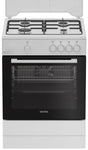 ARCTIC Aragaz Aragaz Arctic ABGM6600L | 4 Arzatoare, Cuptor Gaz, Alb, 60x60x85cm