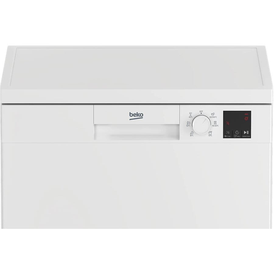 Beko Masina de spalat vase Masina de spalat vase Beko DVN06430W | 14 seturi, 6 programe, Clasa D, Auto Door Opening, Alb, 59.8x60x85cm