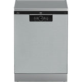 BEKO Masina de spalat vase FS Beko, 15 seturi, 6 programe, Clasa D, HygieneIntense, display, Pearl Inox