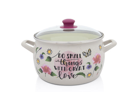 Metalac Oala Oala Metalac Spring 380510 | 7.5L, Capac Sticla, Emailata, 24cm