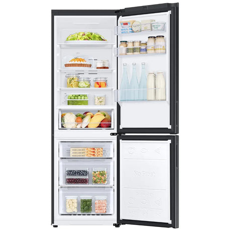 Samsung Combina frigorifica Samsung, 344l, Clasa E, NoFrost, Motor Digital Inverter, SpaceMax, All Around Cooling, negru