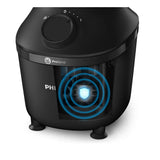 Philips Blender Philips Seria 3000, 600W, 2l, 2 viteze+Pulse, zdrobire gheata, Sistem ProBlend, aplicatia NutriU, Negru