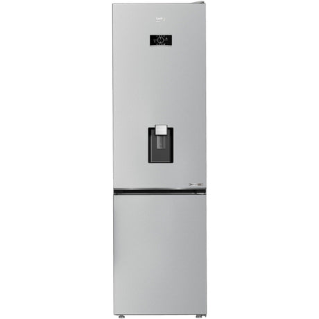 BEKO Combina frigorifica Beko, 355l, Clasa D, NoFrost, Compresor ProSmart Inverter, dozator apa, AeroFlow, HarvestFresh, display, H 203.9, Marble (Glossy Grey)