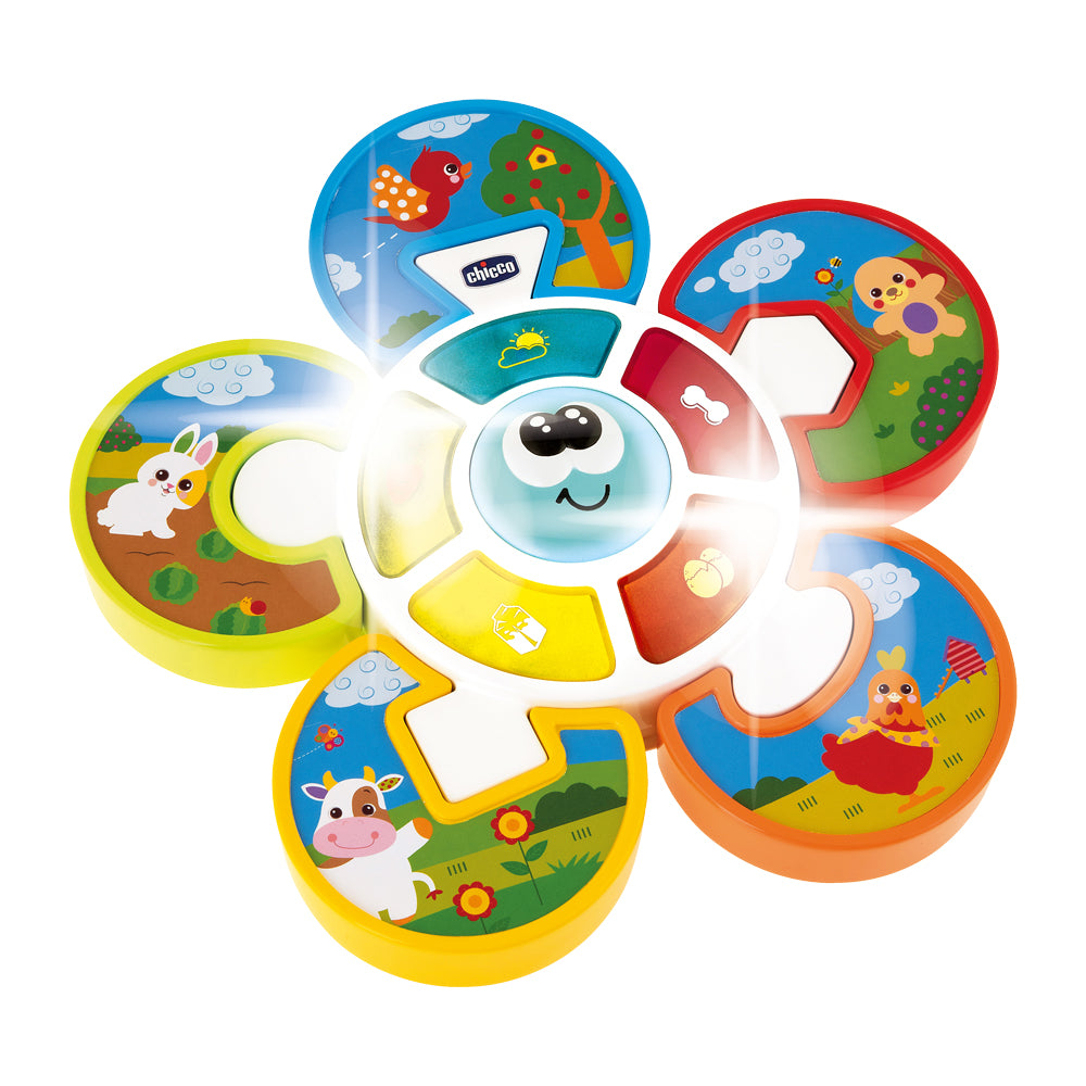 Centru Muzical de Activitati Chicco Ghiceste Animalutul, 12-36luni