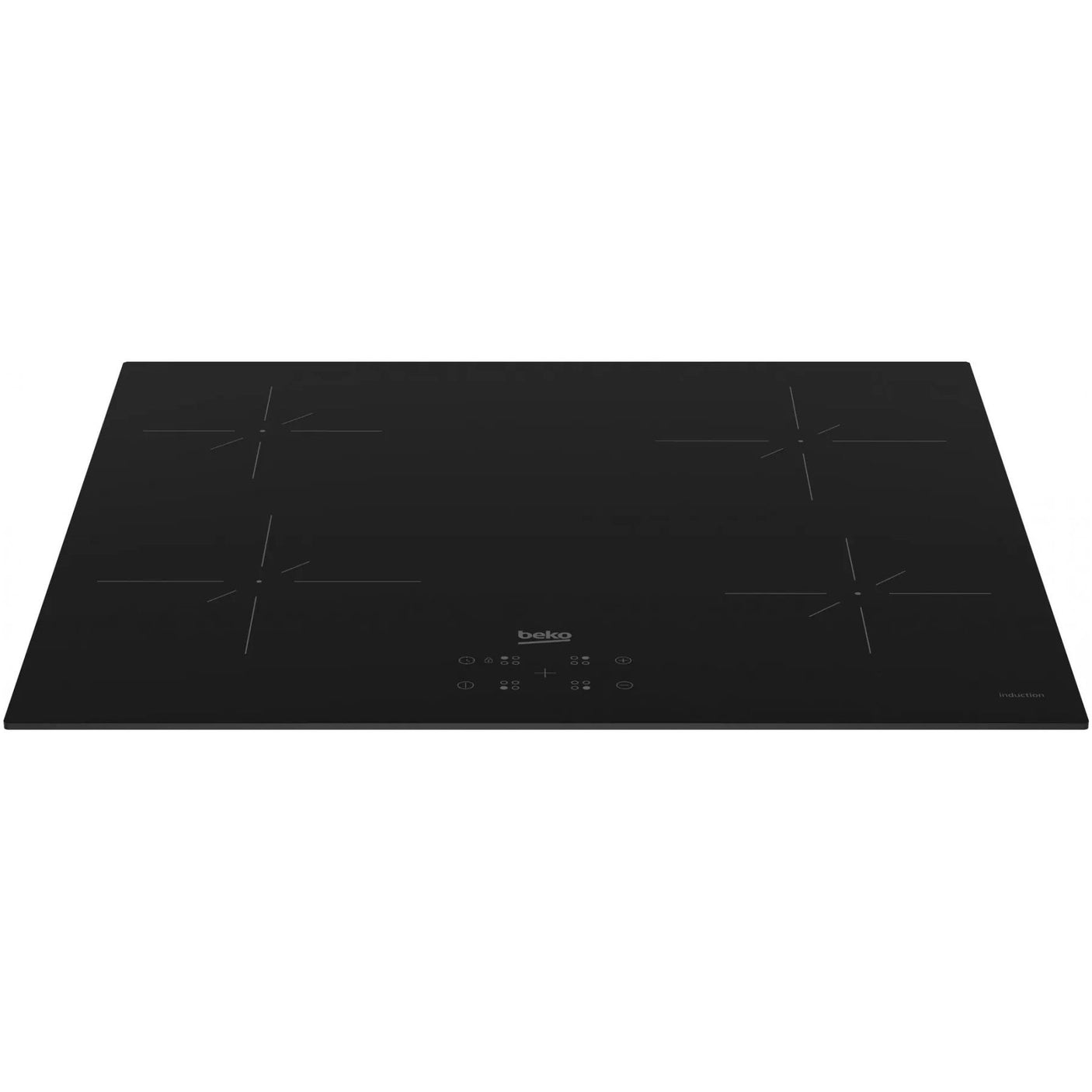 BEKO Plita incorporabila pe inductie Beko, 4 zone, control touch, timer, 9 niveluri de putere, Negru