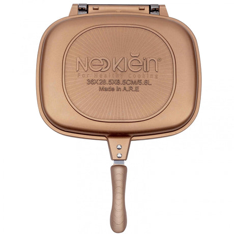 NeoKlein Tigaie Tigaie Grill Dubla NeoKlein DGR36-Gold | 36 cm, Culoare Auriu