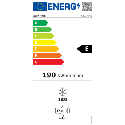 PC-Doc.ro Congelator Congelator Albatros CA217IME | 168L, Clasa E, Alb, 57.5x59.5x146.9cm