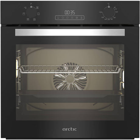 Cuptor electric Arctic, 71l, Clasa A, AeroCooking, Autocuratare catalitica, Grill, Aqua Drop Clean, display, Negru