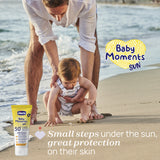 Crema Protectie Solara cu Minerale Chicco Baby Moments Spf 50+, 75ml, 0luni+