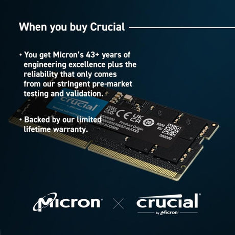 CRUCIAL Crucial DDR5 24GB 5600MHz SO-DIMM SODIMM (CT24G56C46S5)