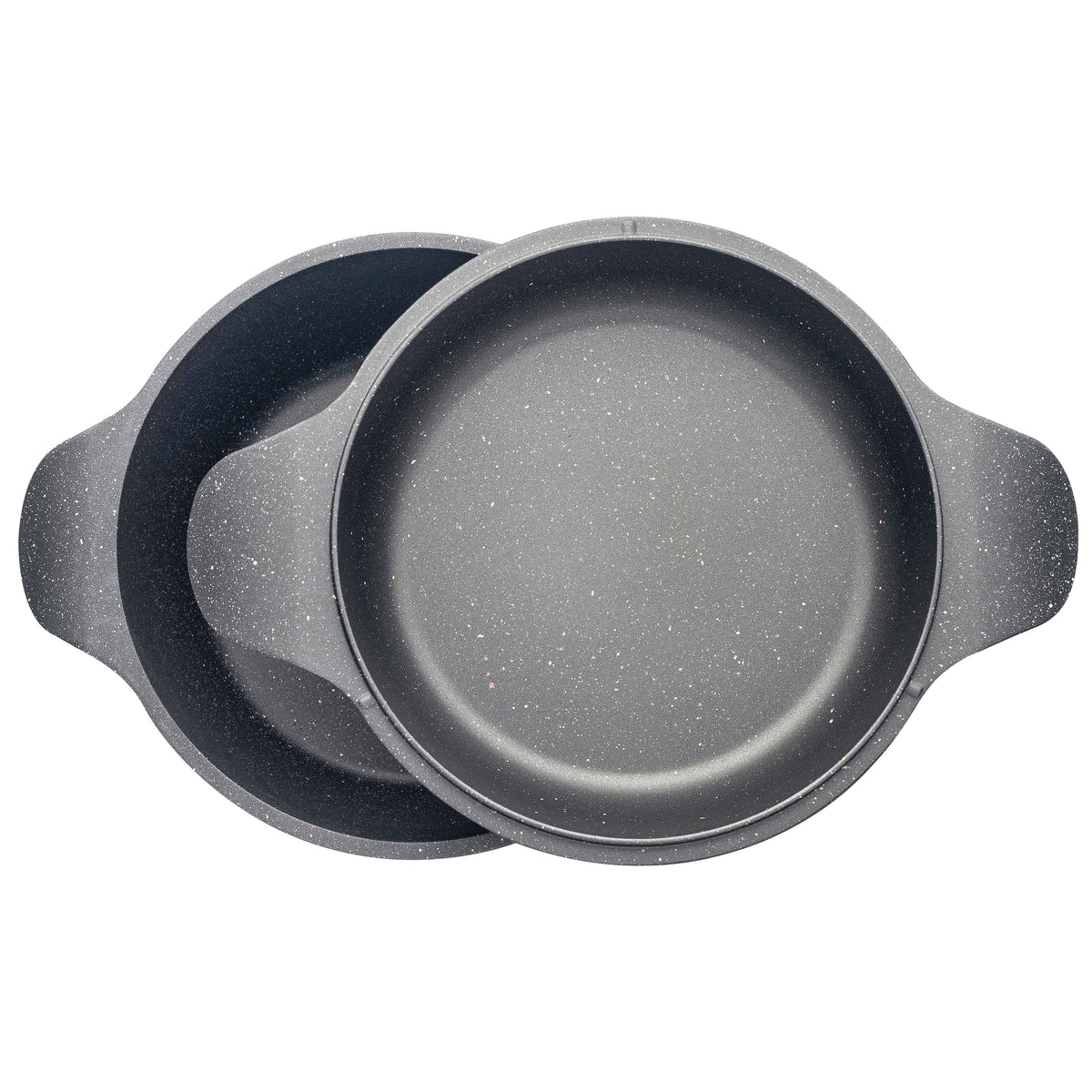 Oala NeoKlein CS18-Black 2in1 | 18 cm, 1.8 L, Capac-Tigaie 2 in 1, Titan Antiaderent, Negru