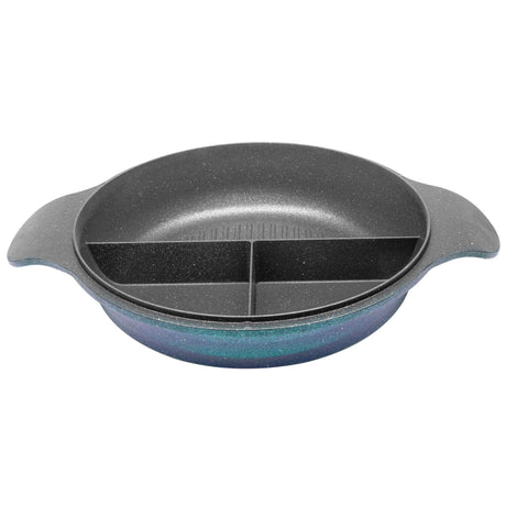 Caserola Joasa NeoKlein CSL30-OceanBlue | 30 cm, 3 Compartimente, Titan Antiaderent, Albastru