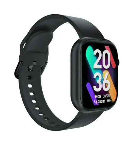 Cubot SmartWatch Cubot C5 Waterproof 5ATM Monitorizare Puls Pedometru Alarma Notificare Apeluri si Aplicatii Functii Sport Negru