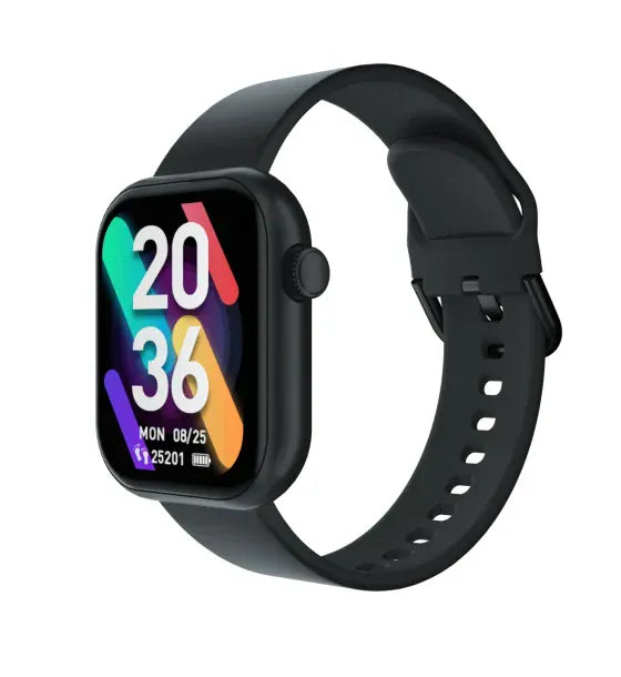 Cubot SmartWatch Cubot C5 Waterproof 5ATM Monitorizare Puls Pedometru Alarma Notificare Apeluri si Aplicatii Functii Sport Negru