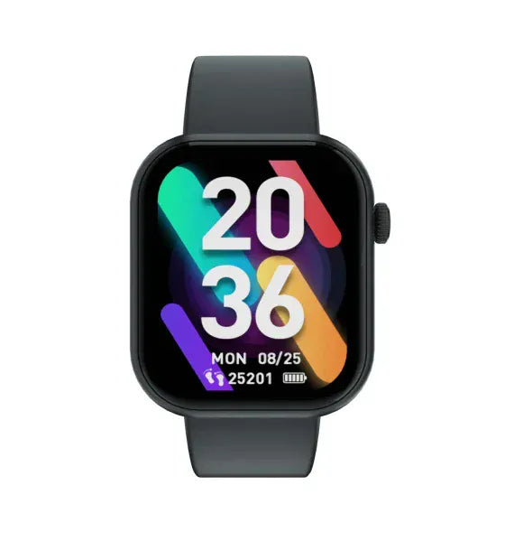 Cubot SmartWatch Cubot C5 Waterproof 5ATM Monitorizare Puls Pedometru Alarma Notificare Apeluri si Aplicatii Functii Sport Negru