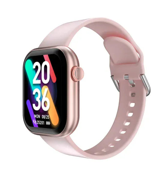 Cubot SmartWatch Cubot C5 Waterproof 5ATM Monitorizare Puls Pedometru Alarma Notificare Apeluri si Aplicatii Functii Sport Rose-Gold