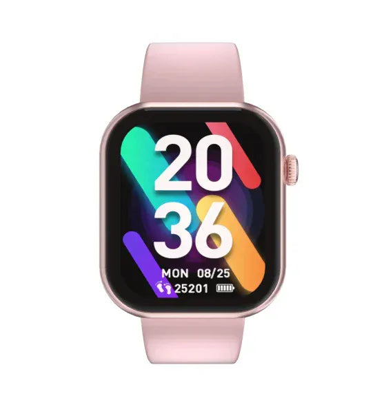 Cubot SmartWatch Cubot C5 Waterproof 5ATM Monitorizare Puls Pedometru Alarma Notificare Apeluri si Aplicatii Functii Sport Rose-Gold