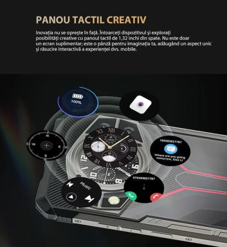 Cubot Telefon Mobil Cubot KING KONG AX 4G 658 inch FHD+ 120Hz 24GB RAM (12GB + 12GB extensibili) 256GB ROM Android 14 Negru