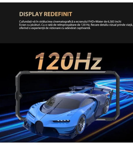 Cubot Telefon Mobil Cubot KING KONG AX 4G 658 inch FHD+ 120Hz 24GB RAM (12GB + 12GB extensibili) 256GB ROM Android 14 Negru