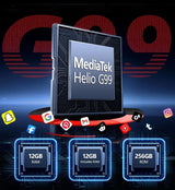 Cubot Telefon Mobil Cubot KING KONG AX 4G 658 inch FHD+ 120Hz 24GB RAM (12GB + 12GB extensibili) 256GB ROM Android 14 Negru