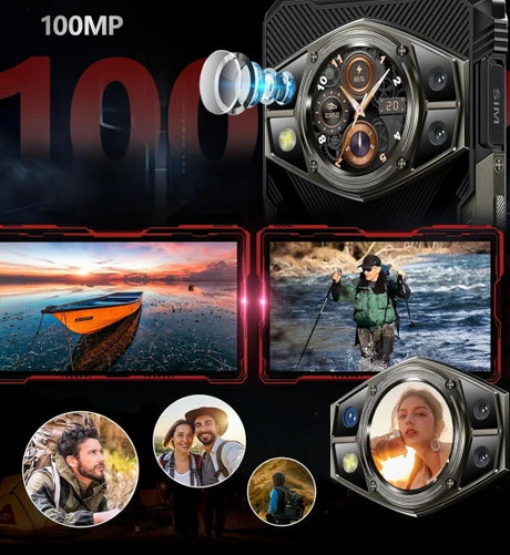 Cubot Telefon Mobil Cubot KING KONG AX 4G 658 inch FHD+ 120Hz 24GB RAM (12GB + 12GB extensibili) 256GB ROM Android 14 Negru