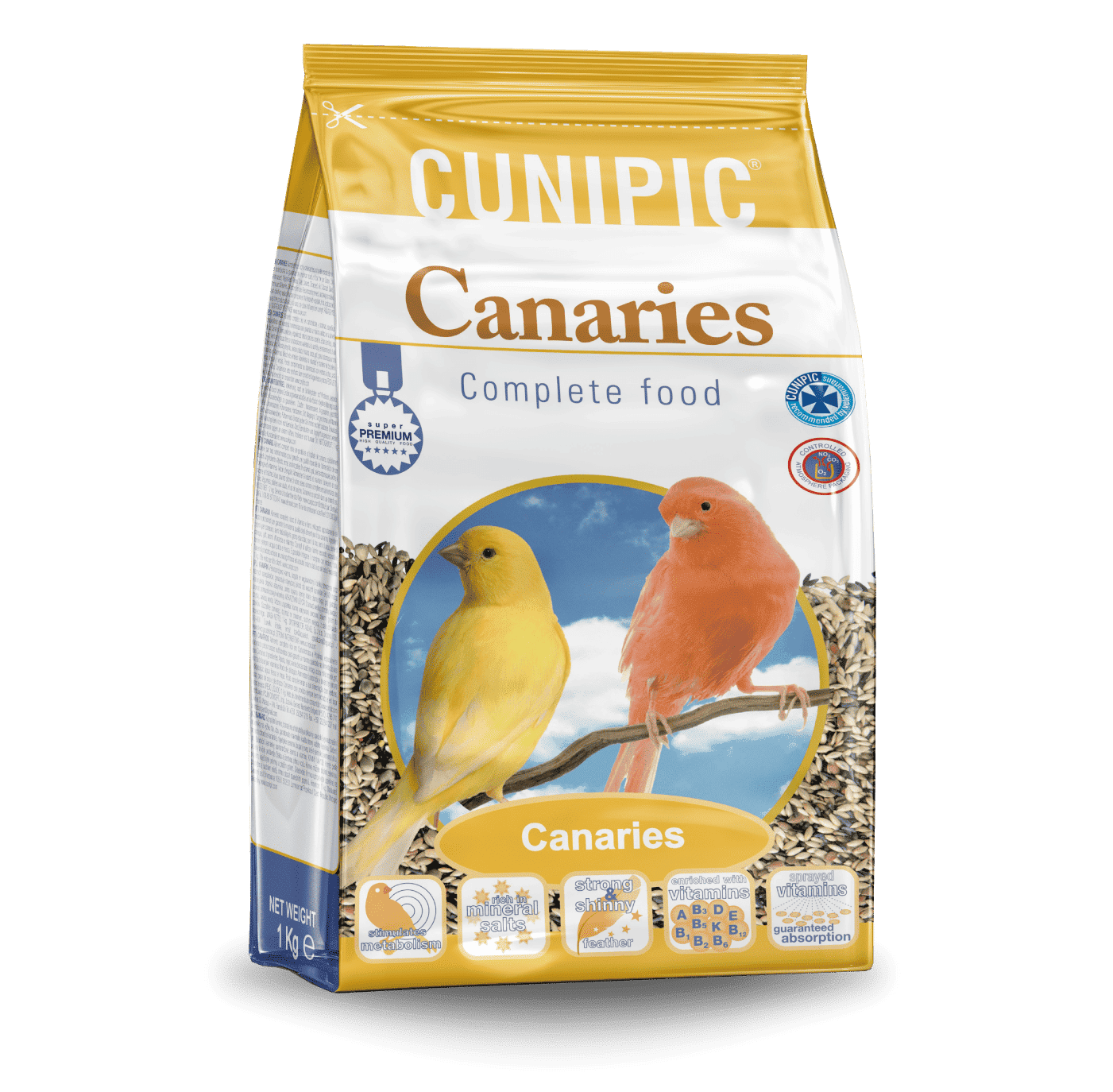 CUNIPIC Hrana pasari Hrană Păsări CUNIPIC MF.10218 | 1kg, AA, Negru