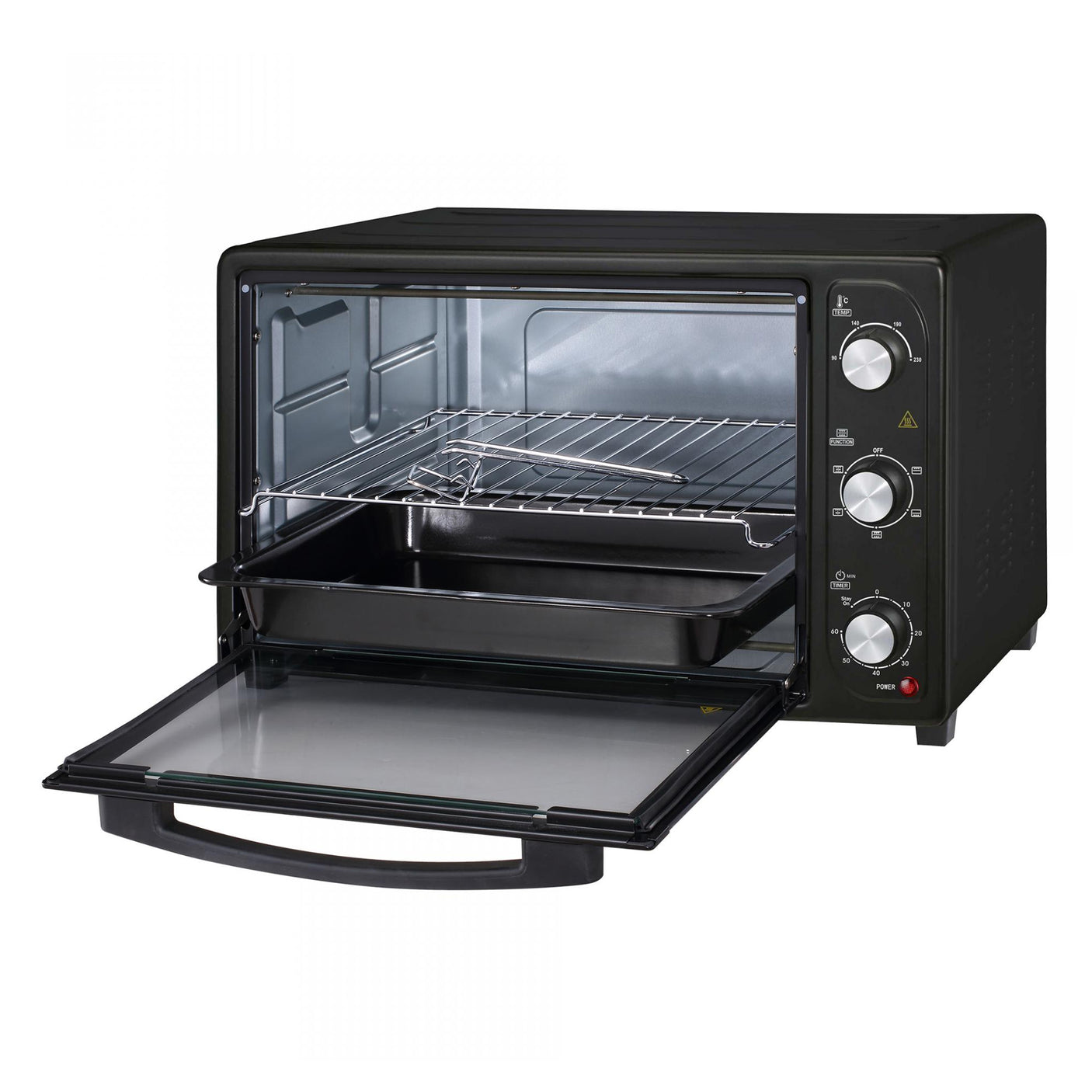 Cuptor electric Albatros A45B2 - putere maximă 1800 W, capacitate 45 litri, culoare neagră, control temp