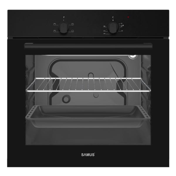 Samus Pachet built in Pachet Built-In Samus SC620G4B+PSG-64SB | Plita Gaz 4 Arzatoare, Cuptor Electric Multifunctional