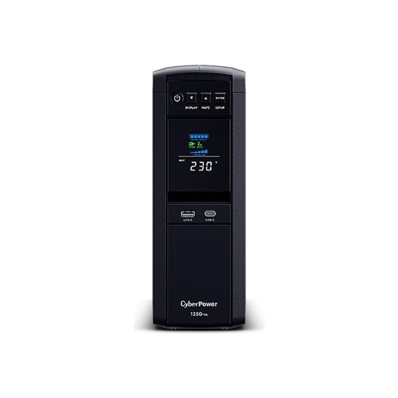 CYBERPOWER UPS CyberPower PFC Sinewave 1350VA CP1350EPFCLCD cu afișaj LCD