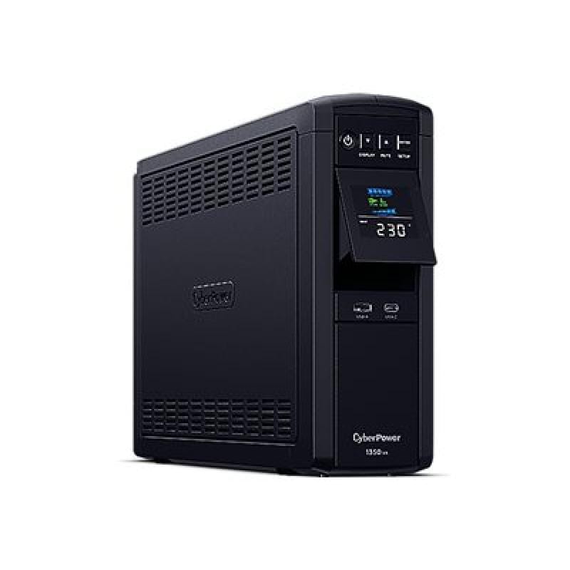 CYBERPOWER UPS CyberPower PFC Sinewave 1350VA CP1350EPFCLCD cu afișaj LCD