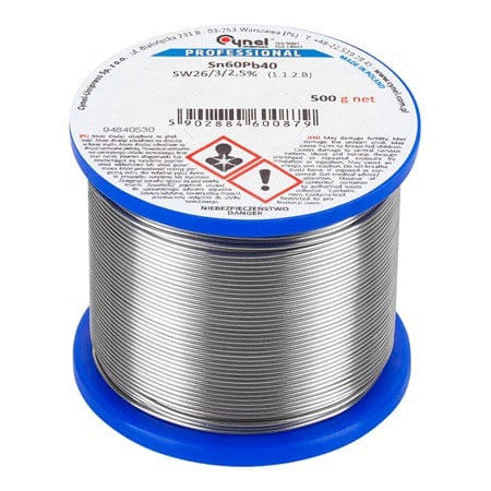 Cynel Rola fludor Cynel - Rola Fludor Sn60pb40 2.0MM 500G | LUT0110-500