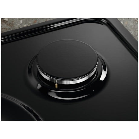 Electrolux Plita incorporabila Electrolux, Gaz, 4 arzatoare, Wok, Aprindere electica integrata, Gratare fonta, 60 cm, Negru