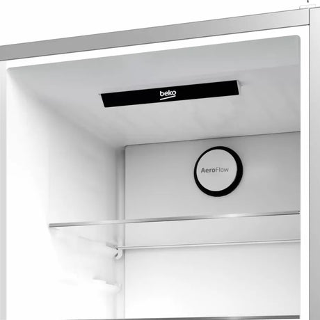 Beko Combina frigorifica Combina frigorifica Beko B3RCNA364HXB1 | 367L, AeroFlow, HarvestFresh, E, Metal Look, 59.5x66.3x186.5cm