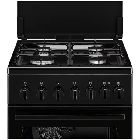 ELECTROLUX Aragaz ELECTROLUX mixt, 4 arzatoare, Gaz + Electric, L 50 cm, Grill, negru