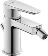Duravit Baterie bideu Duravit, A.1 Single lever bidet mixer, monocomanda, cartus ceramic, set evacuare cu tija, crom
