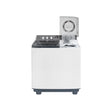 NobeLTek Mașină de spălat rufe semi-automată Nobeltek 12 kg, stoarcere 7 kg, 450W/195W, temporizator 0–15/0–5 min, evacuare gravitațională, Alb/Silver