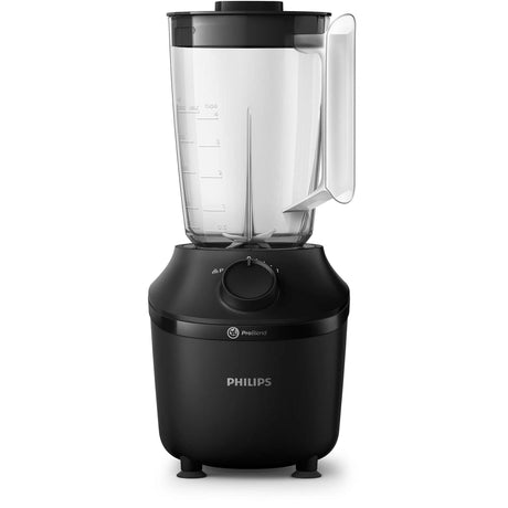 Philips Blender Philips Seria 3000, 600W, 2l, 2 viteze+Pulse, zdrobire gheata, Sistem ProBlend, aplicatia NutriU, Negru