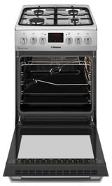 Hansa Aragaz Aragaz Hansa FCMX5825092 | 50cm, 4 arzatoare, cuptor electric 65L, clasa A, inox, 50x60x85cm