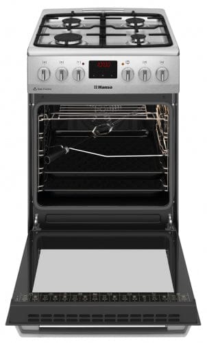 Hansa Aragaz Aragaz Hansa FCMX5825092 | 50cm, 4 arzatoare, cuptor electric 65L, clasa A, inox, 50x60x85cm