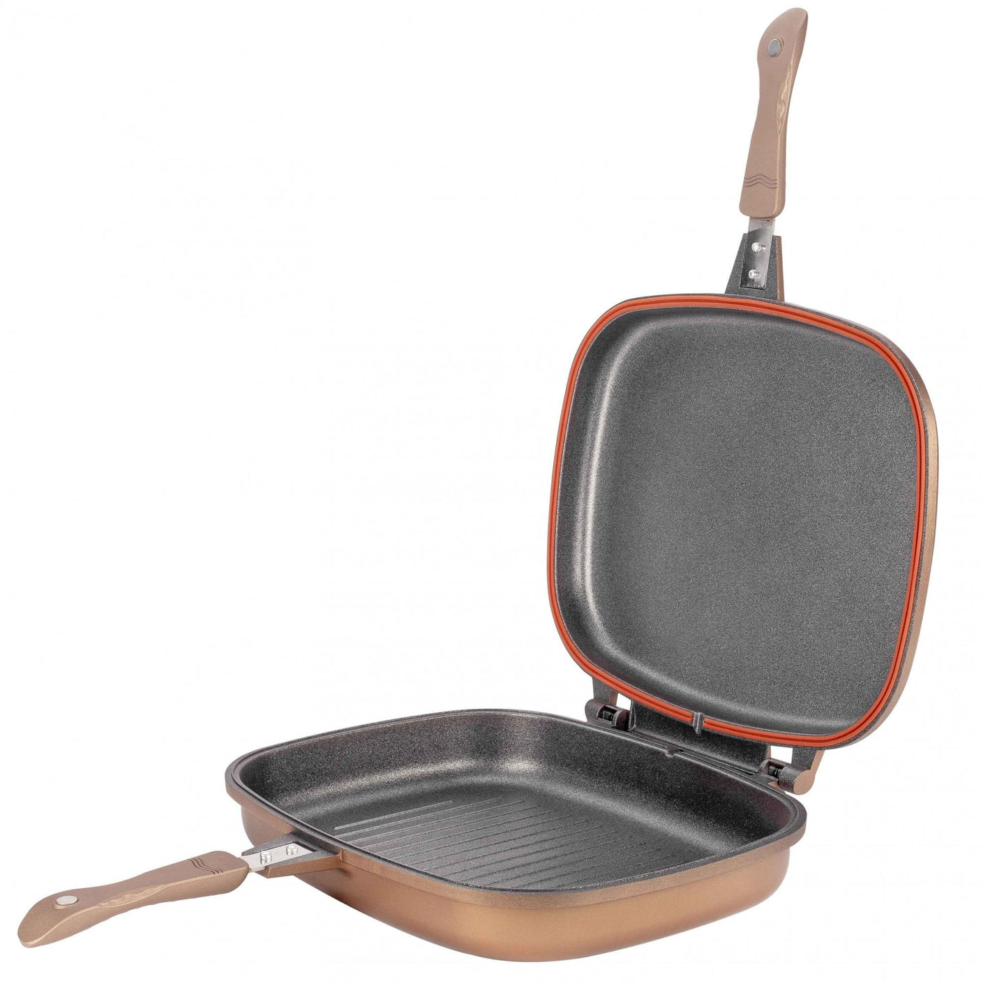 NeoKlein Tigaie Tigaie Grill Dubla NeoKlein DGR36-Gold | 36 cm, Culoare Auriu