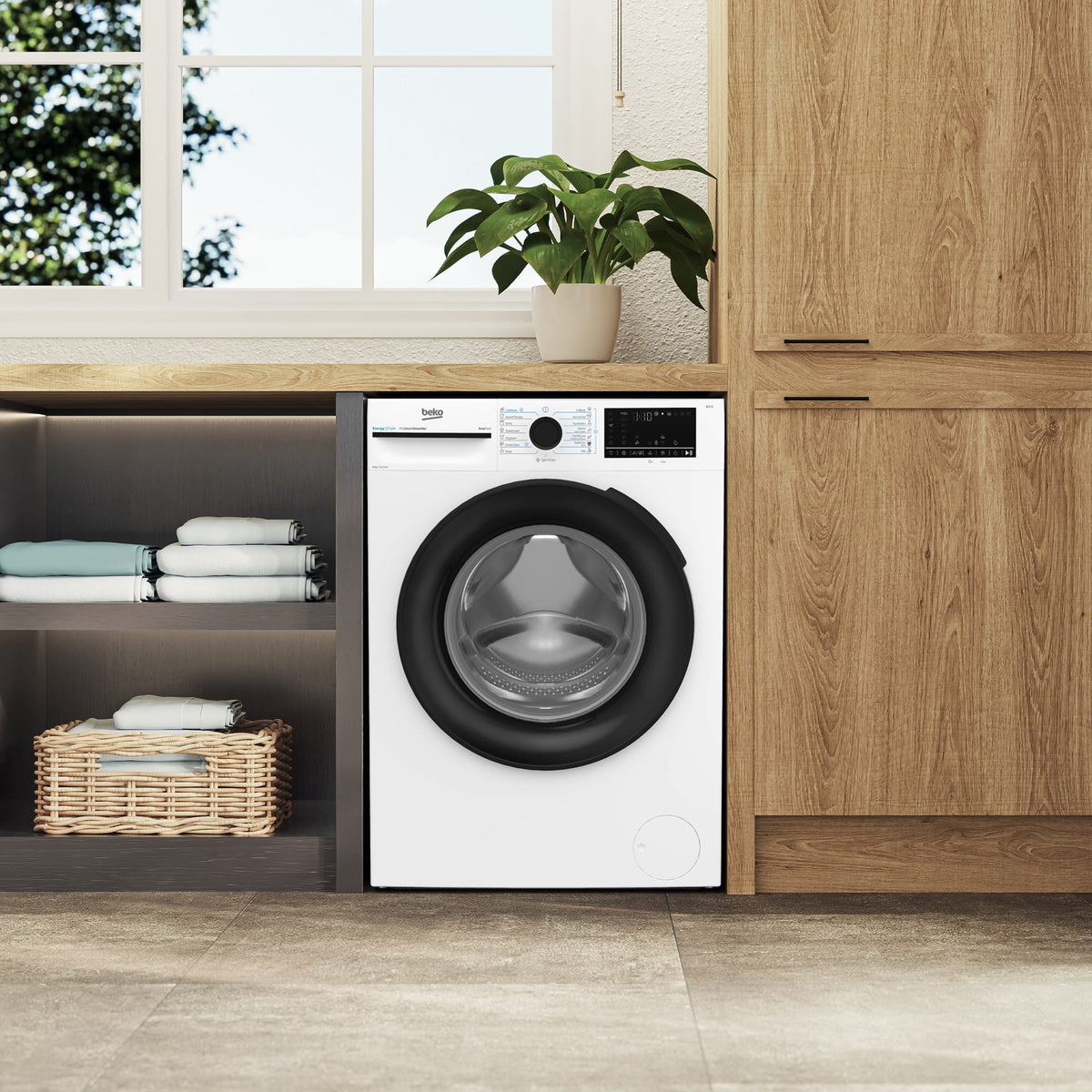 Beko Masina de spalat rufe Masina de spalat rufe Beko BM3WFUS48415WBEE | 8kg, Clasa A, 1400rmp, Motor ProSmartInverter