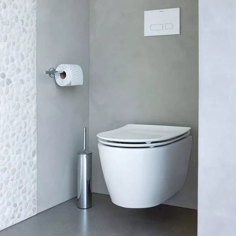Duravit Vas wc Duravit, Toil.wm HyFl. 54cm Soleil by Starck white,rimless,WD,rotary flush,HYG, suspendat, evacuare orizontala, fara capac (0026490000), hygieneglaze, alb