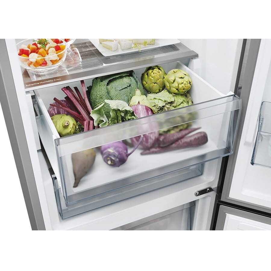 Candy Combina frigorifica Combina Frigorifica Candy ECN4CQTEX206 | 409L, 205cm, No Frost, Clasa E, Inox, 59.5x66.7x205cm