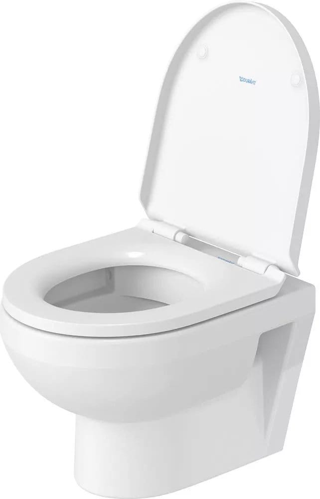 Duravit Vas wc + capac Duravit, Toilet-set WM 480mm Duravit No.1 comp.,wd,riml.,s&c w.soft closure, suspendat, evacuare orizontala, cu capac (0026190000), soft close, alb