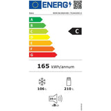BEKO Combina frigorifica Beko, 316l, Clasa C, No Frost, Compresorul ProSmart Inverter, Display, AeroFlow, HarvestFresh, Metal look